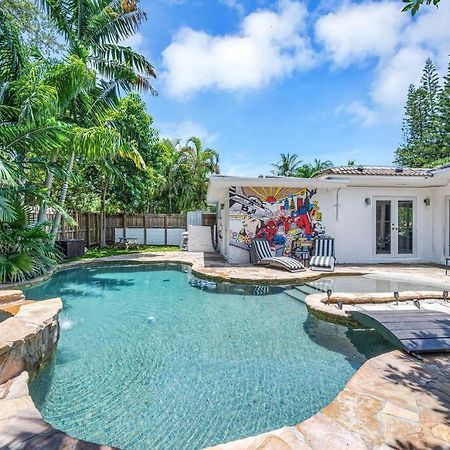 Вилла Modern Tropical Pool House North Miami Hot Tub Экстерьер фото